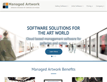 Tablet Screenshot of managedartwork.com